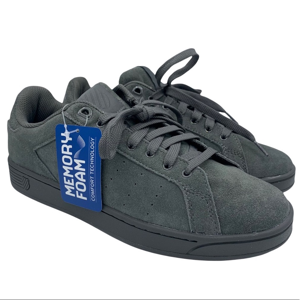 K-Swiss gray suede clean court low sneakers women Size 9